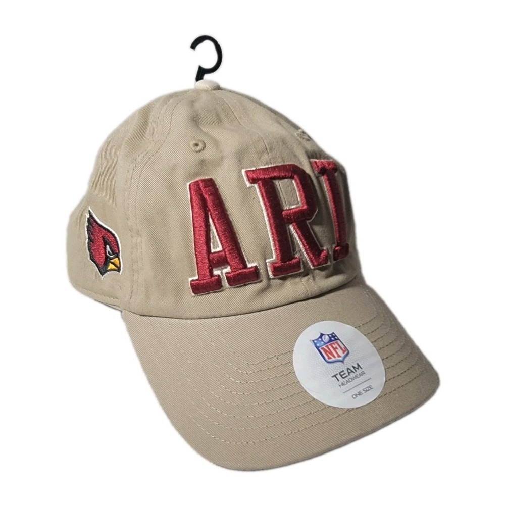 Arizona Cardinals Hat Cap Tan Khaki Embroidered NFL Team Apparel NWT Mens OS